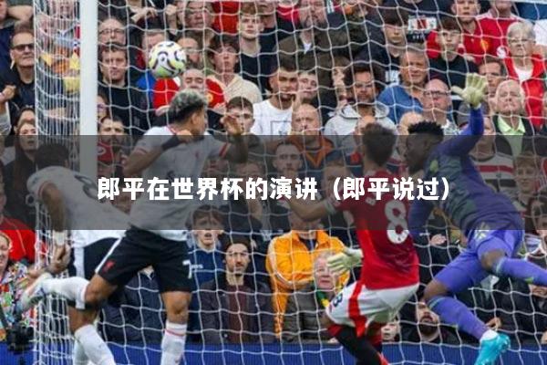 郎平在世界杯的演讲（郎平说过）