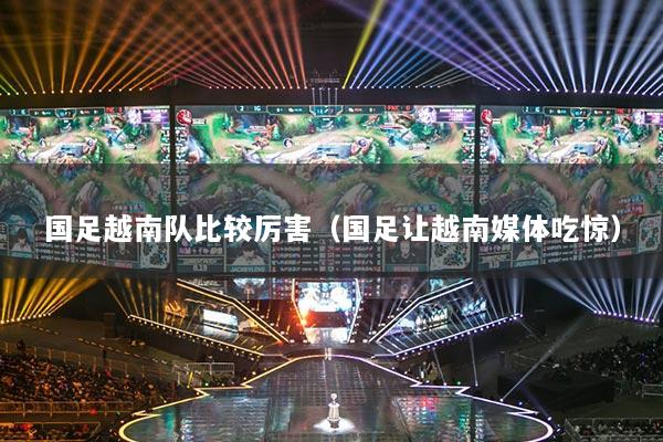 详细阅读:国足越南队比较厉害(国足让越南媒体吃惊) 国足越南队比较厉害(国足让越南媒体吃惊)